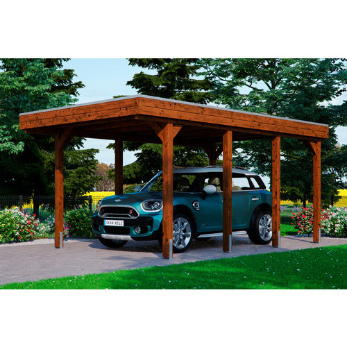 SKANHOLZ Carport Friesland aus Holz in Braun, B/T: 314 x 555 cm, Höhe: 241 cm - Bild 3