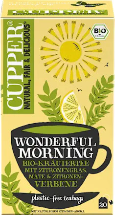 Cupper's Kräutertee Wonderful Morning mit Zitronengras, 35 g - Bild 1