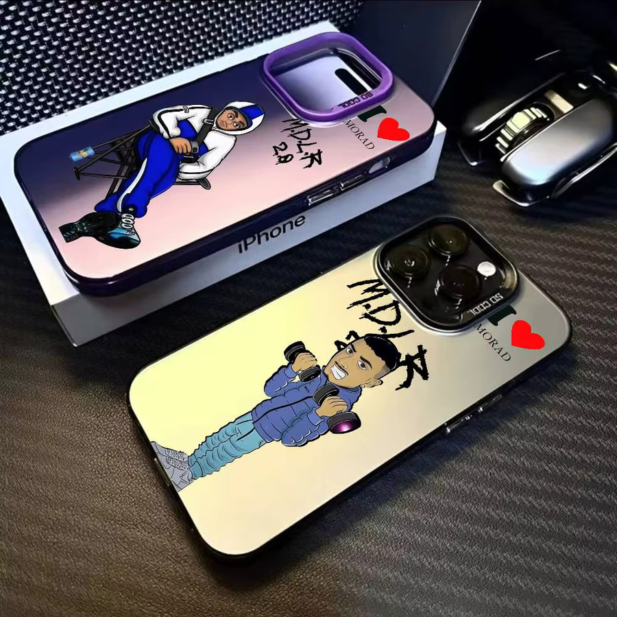 M-Morad Handyhülle für iPhone 17 16 15 14 13 12 11 Pro Max Air in Mehrfarbig Matt Metallic Aurora - Bild 4