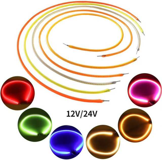 Flexibles LED-Filament für DIY-Lampen, RGB Multicolour, DC 12 V/24 V, Länge: 30 cm, 60 cm oder 120 cm - Bild 1