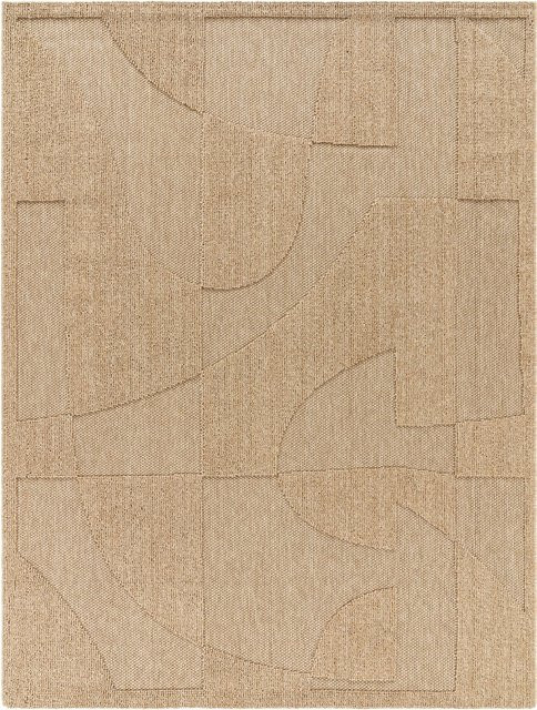 In- & Outdoor-Teppich Bali in Beige mit geometrischem Muster im Boho-Stil, B/T: 80 x 150 cm - Bild 1