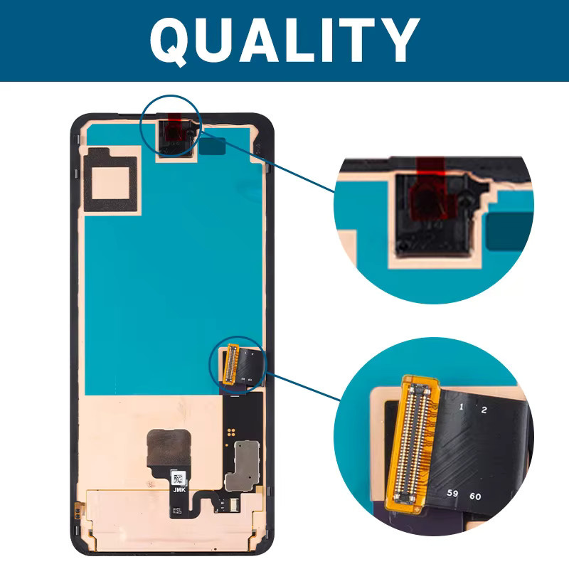 Google Pixel 8 Pro LCD Bildschirm mit Rahmen und Touchscreen Digitizer in Schwarz - Bild 3
