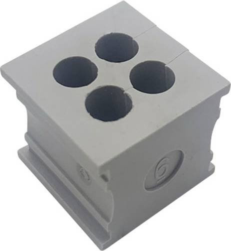 TRU COMPONENTS ELT 4/6 Kabeldurchführung geschlitzt aus Elastomer in Grau mit maximalem Klemm-Ø von 6mm - Bild 1