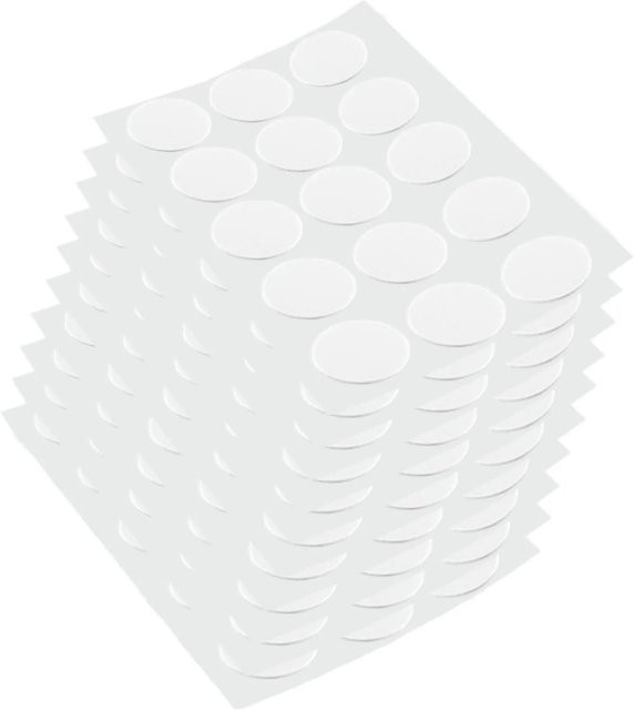 Emuca Satz von 90 selbstklebende Schraubkappen aus Kunststoff in Weiss mit Durchmesser 20 mm - Bild 1