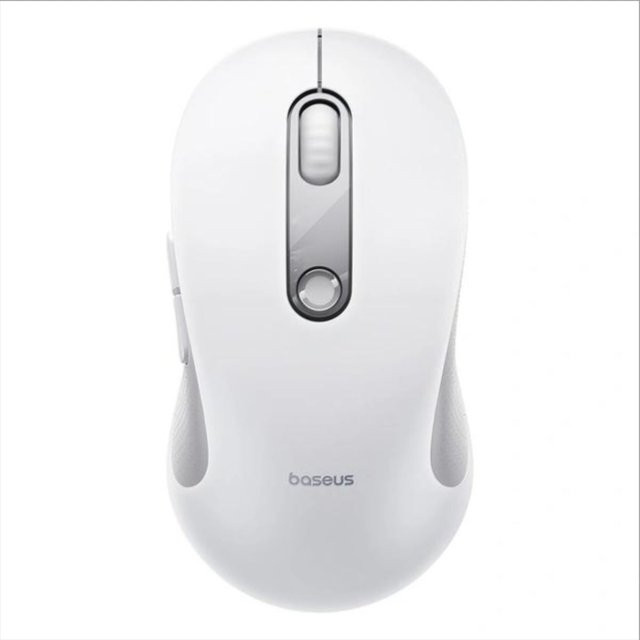 Baseus F02 Wireless-Maus mit 4000 DPI, Bluetooth und Wi-Fi, Weiß - Bild 1