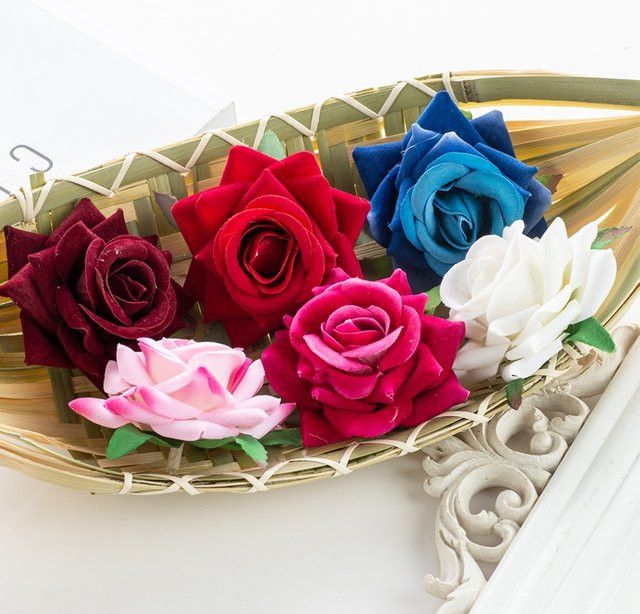 TTCY Künstliche Blumen als dekoratives Bouquet für Hochzeiten, Gartenbögen und DIY-Geschenke, Multicolor - Bild 1