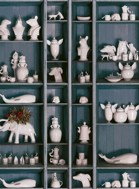 Coordonné Wandtapete Fauna Ceramic in Grau und Weiß mit Klebefleece - Bild 1
