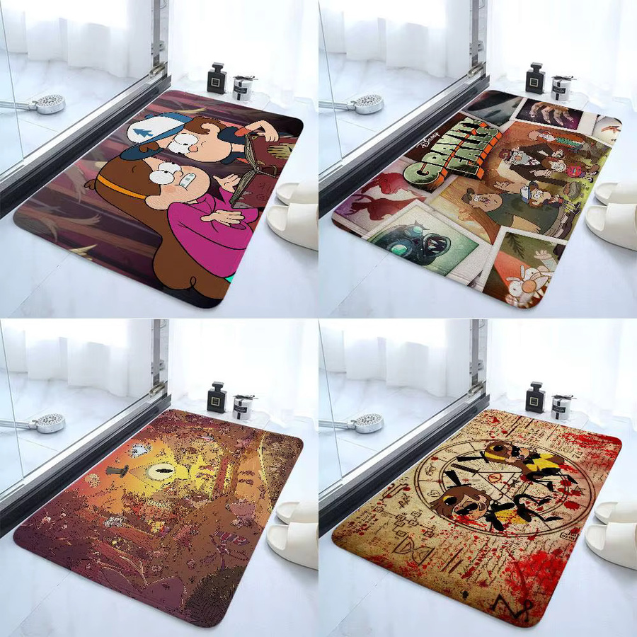 Beast Kingdom Gravity Falls Antirutschmatte als dekorative Fußmatte für Badezimmer und Eingangsbereich, Mehrfarbig, B/T: 60 x 40 cm - Bild 3