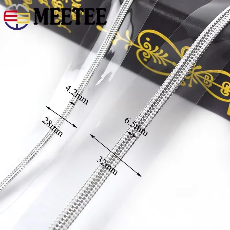 Meetee PVC-Reißverschluss transparent und wasserdicht für Taschen, Kleidung und Regenmäntel als DIY-Nähzubehör - Bild 3