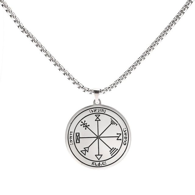 YULIN Halskette Edelstahl, Silber, 59 cm, Herren - Bild 1