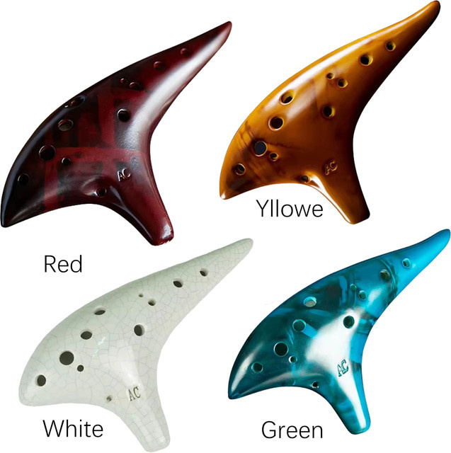 Miwayer 12-tonige Alt-C Ocarina, Keramik Klassische Flöte, Musikinstrument - Bild 1