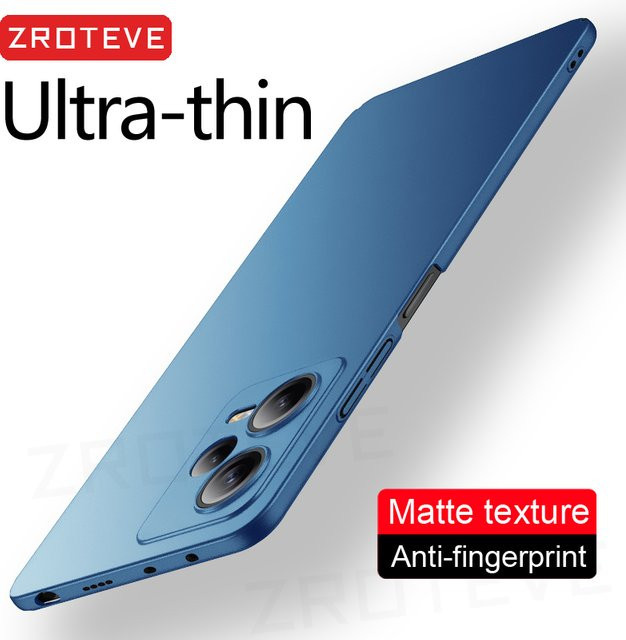 ZROTEVE Slim Frosted Hard PC Schutzhülle für Xiaomi Redmi Note 12 13 Pro Plus 5G 11 12S 13 in Rot - Bild 1