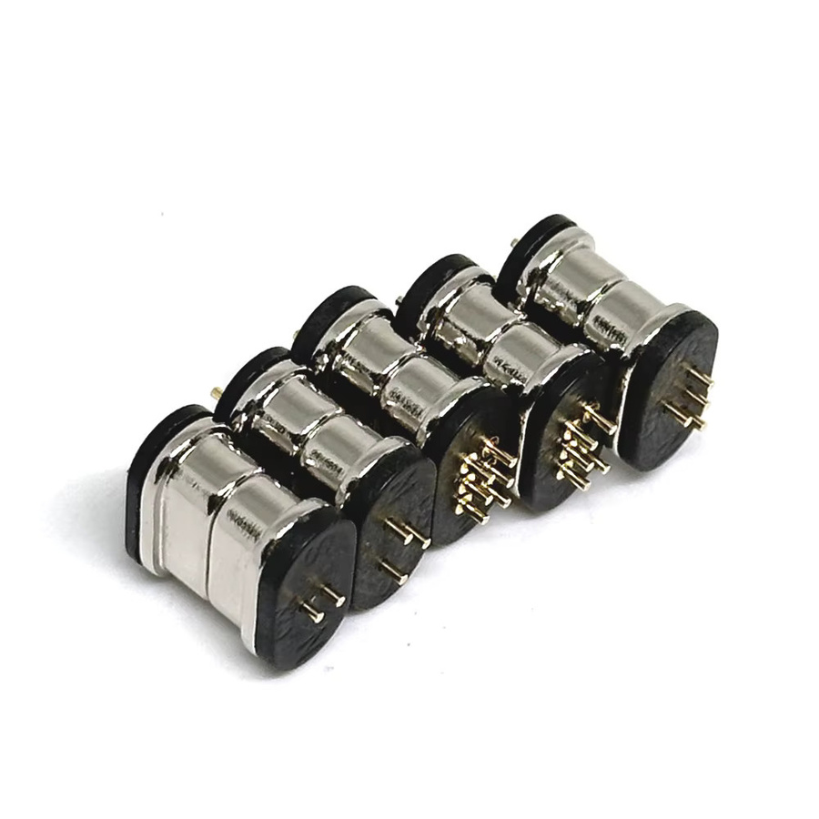 LAJQTAO Magnetischer Pogo-Pin DC-Stromanschluss Wasserdichter Weiblicher Federkontakt Steckverbinder 2,54mm 5V 2A - Bild 3