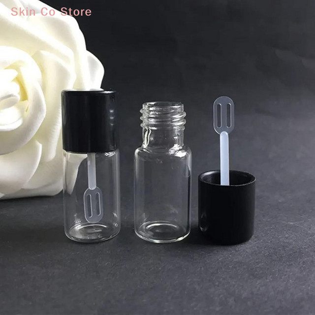 KuZHEN Nachfüllbare Mini-Foundation Glas-Leerflaschen mit Schaufelapplikator, 4 ml - Bild 1