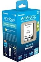 Panasonic eneloop Compact Charger BQ-CC50 Ladegerät für AA und AAA Akkus in Weiß - Bild 1
