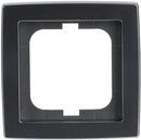 Busch-Jaeger Rahmen für Schalter, Taster und Steckdosen in Schwarz und Silber aus Kunststoff mit IP20 Schutzart und Flush-Design - Bild 1