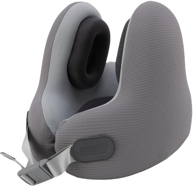 Igeteck Bluetooth Musik Nackenkissen aus Memory-Schaum in Grau mit Geräuschreduzierung und U-Form - Bild 1