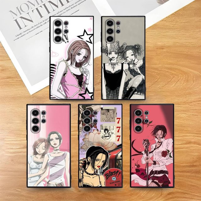 Nana Osaki Line Handyhülle für Samsung Galaxy S21 S22 S23 S24 S25 FE Plus Ultra in Multicolour aus weichem TPU - Bild 1