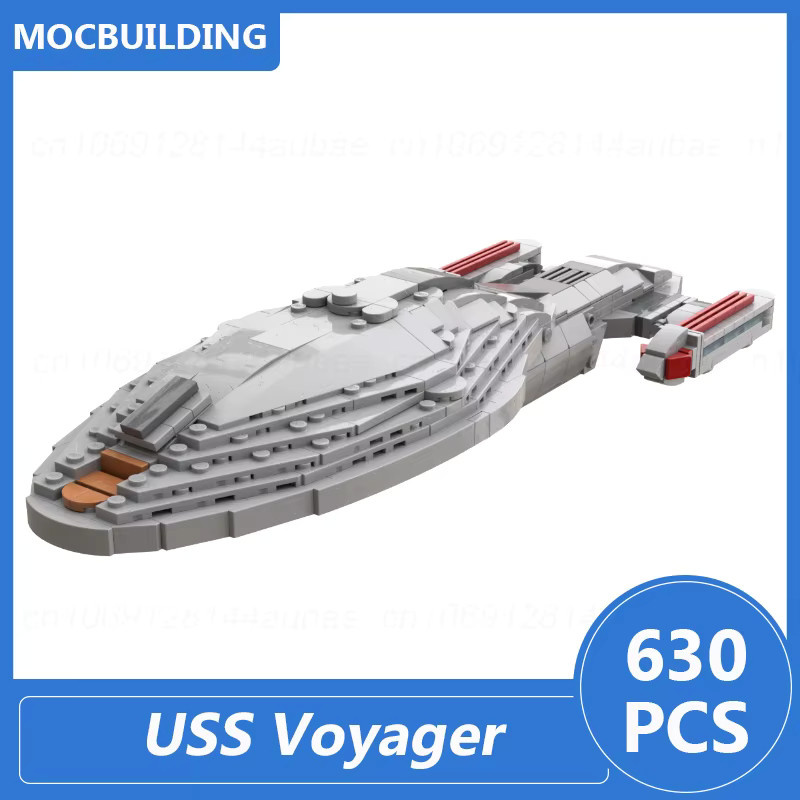 MOCBUILDING Uss Voyager Modell Moc, Bausteine, Maßstab 1:1050, 630-teiliges Set - Bild 2