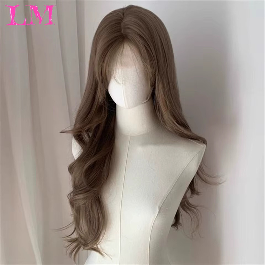 LM Synthetische Lace-Front-Perücke, lange, mit natürlichem Haaransatz - Bild 2