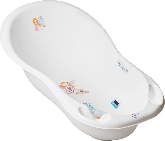 Chipolino Babybadewanne Marea Prinzessin mit Thermometer und Ablagefächern, weiß, Länge: 102 cm - Bild 1