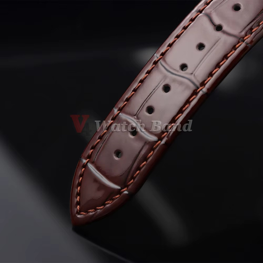 Uhrenarmband Leder, Schmetterlingsverschluss, Unisex - Bild 3
