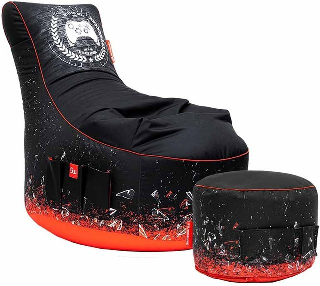 Gamewarez Gaming Sitzsack Bundle Classic Crimson X-Ray in Rot - Bild 1