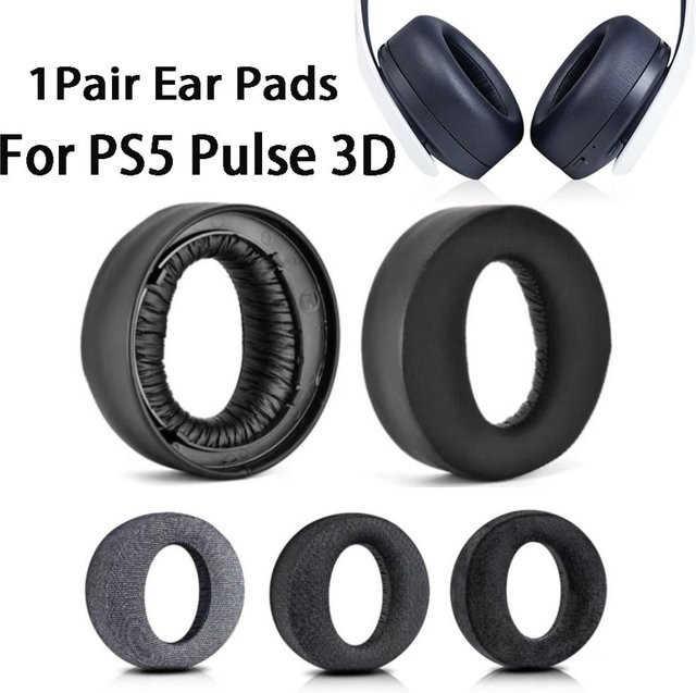 Sony Ersatz Ohrpolster für Pulse 3D Wireless Headset in Schwarz, 1 Paar - Bild 1