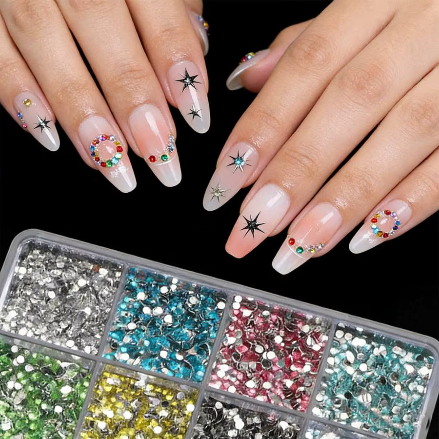 MAFANAILS Nagelkunst-Strass, 2mm, Glänzend, Unisex - Bild 4