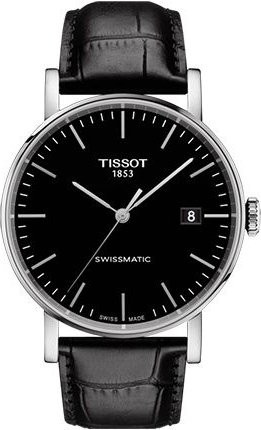 Tissot Armbanduhr Automatik, Edelstahl, Leder, Schwarz, Herren - Bild 1