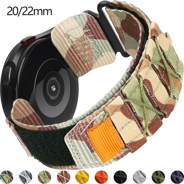CAOWTAN Uhrenarmband Camouflage-Nylon, Unisex, Bunt - Bild 1