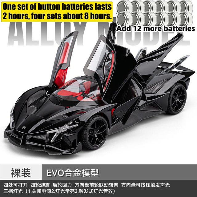 Linyi toy car Apollo Evo Hypercar Leichtmetall-Rennwagenmodell, 1:18, ab 14 Jahren - Bild 1
