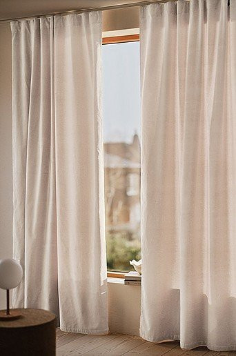 Jotex SAMANTHA Samtvorhang 2er-Pack Weiß, halbtransparent, Breite: 140 cm - Bild 1