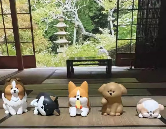 Bandai Hunde-Blindbox, Shiba Inu & Corgi, Tischdekoration - Bild 1