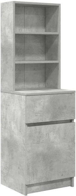 vidaXL Nachttisch aus Holzwerkstoff in Betongrau, B/T/H: 39 x 35 x 125 cm - Bild 1