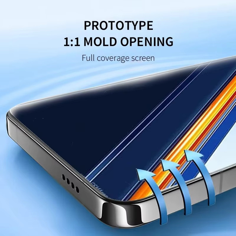3er-Pack Hydrogel Screen Protector für Realme C31 C30 C35 9 Pro Plus 7 9i 7i Narzo 50i, Vollabdeckung, transparent - Bild 2