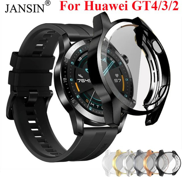 jansin Uhrenzubehör TPU-Hülle für Huawei Watch GT4 GT3 GT2, transparent, Kunststoff - Bild 1