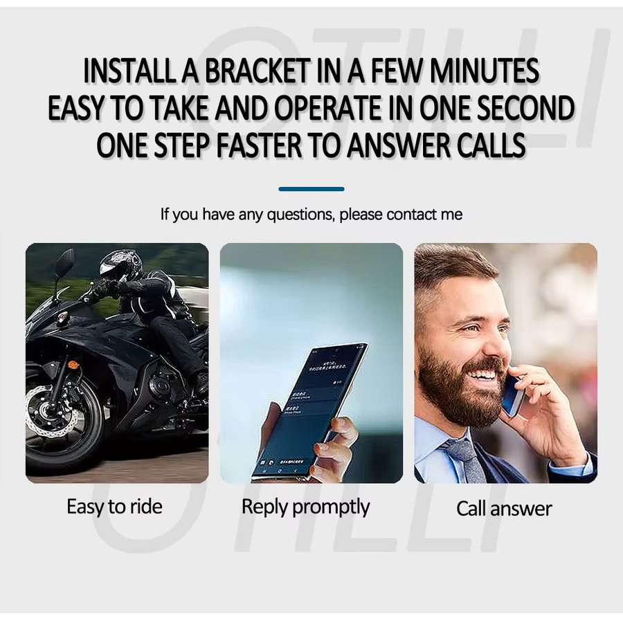 Otilli Motorrad Telefonhalterung und GPS Halterung für BMW R850RT und R1150RT in Schwarz - Bild 4