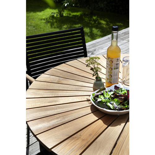 Cinas Gartenmöbelset aus Teakholz und Aluminium für 4 Sitzplätze in Grau/Anthrazit - Bild 5
