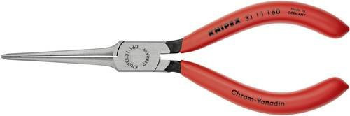 Knipex Nadelzange Gerade für Elektronik- und Feinmechanik aus Chrom-Vanadium in Schwarz-Rot mit Kunststoffbeschichtung, Länge: 160 mm - Bild 1