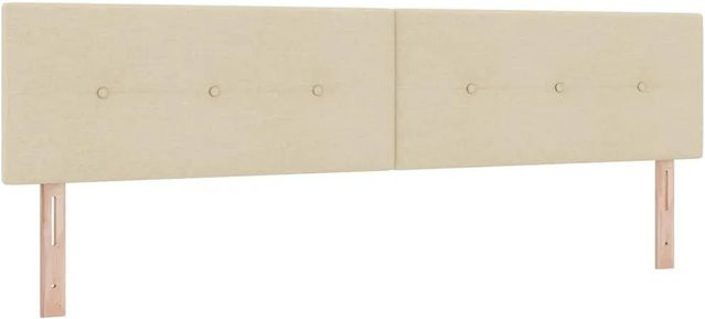 vidaXL LED Kopfteil mit integrierter Beleuchtung in Beige, Breite: 200 cm - Bild 1