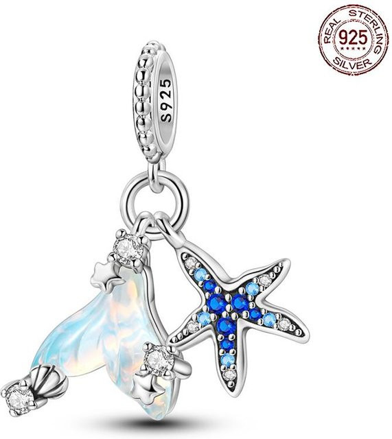 Yiran pet products Anhänger, Kupfer, Blau, Zirkonia, Damen - Bild 1
