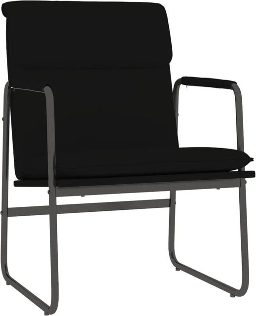 vidaXL Loungesessel Schwarz aus Kunstleder mit Armlehnen B/T/H: 55 x 64 x 80 cm - Bild 1