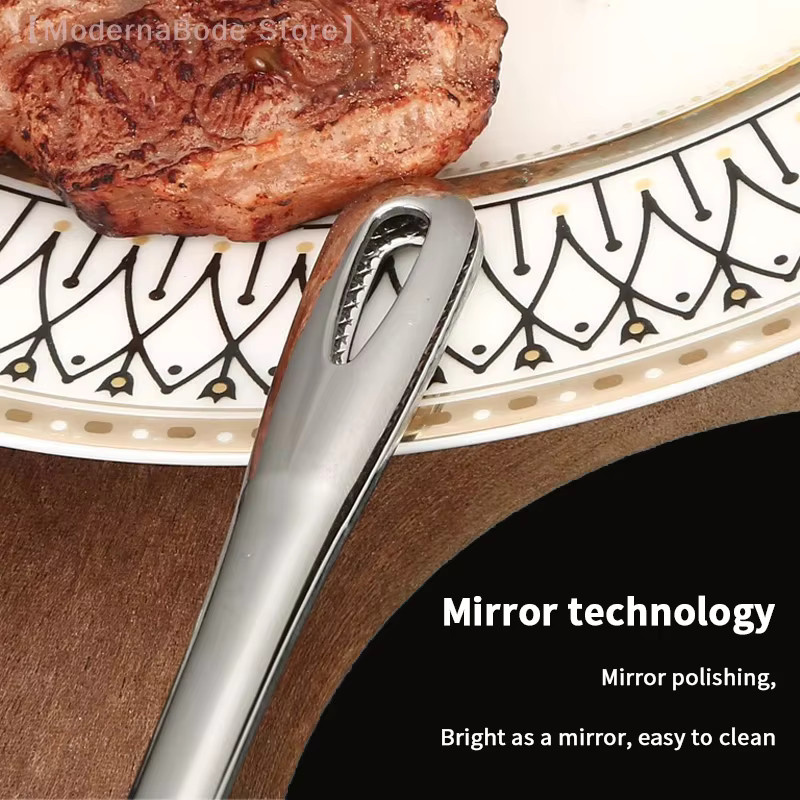 Hoeaden Edelstahl Grillzange Set, 2 Stück Küchenpinzette in Silber für Grillen und Kochen - Bild 4