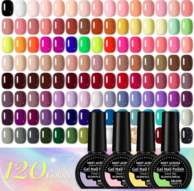 MEET ACROSS Gel-Nagellack, 10,3 ml, HEMA und TPO frei - Bild 1
