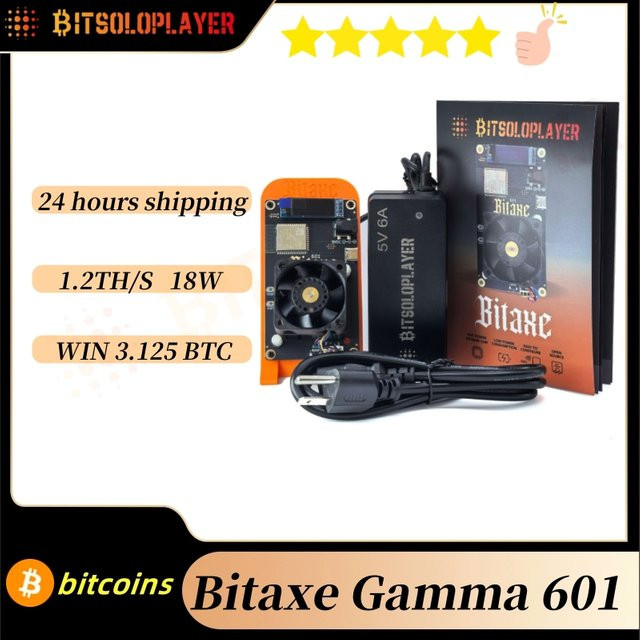 Bitaxe Gamma 601 1.5th/s 25W BM1370 Bitcoin ASIC Miner Open-Source BTC Lotterie-Miner in Orange von Bitsoloplayer - Bild 1