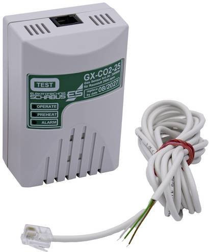 Schabus 200989 C2 Gas-Sensor zur Raumluftüberwachung in Weiß - Bild 1