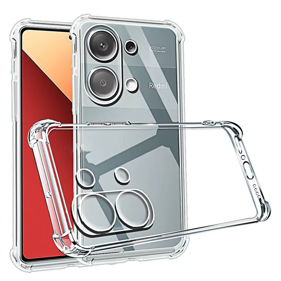 Xiaomi Original TPU Schutzhülle für Redmi Note 13 4G, Redmi Note 13 Pro Plus 5G und Redmi 13C 4G, transparent, stoßfest - Bild 2
