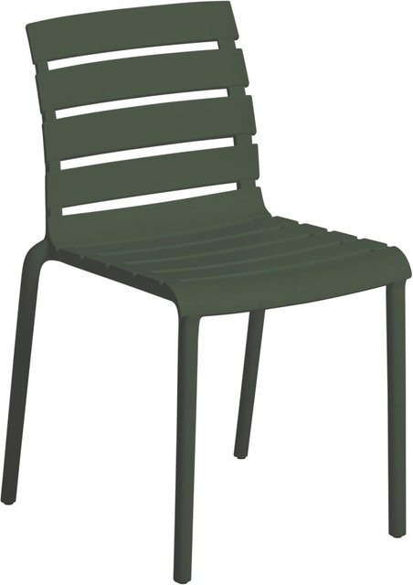 Kettler Stapelstuhl Ponza aus Kunststoff in Grün, 4er Pack, B/T/H: 47 x 55 x 78 cm - Bild 1