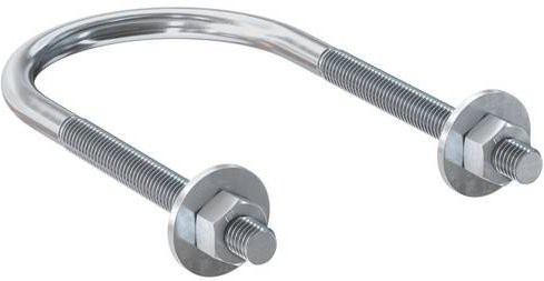 Fischer Rundstahlbügel ETR-L 159 aus Edelstahl in Chrom-Optik, 5 Stück - Bild 1